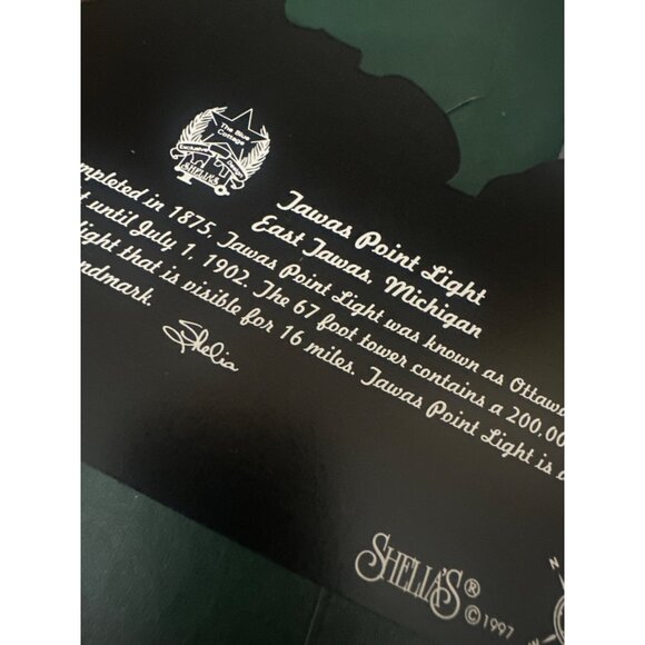 Sheilas Tawas Point Light Wooden Collectible 1997 East Tawas Michigan Landmark - Picture 6 of 8